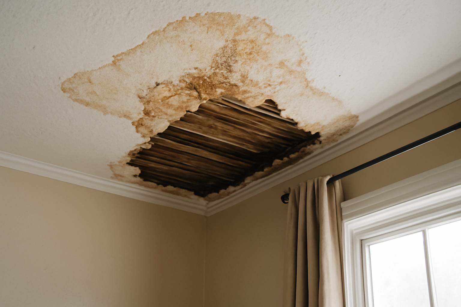 Ceiling Water Damage Repair in Brighton, MI